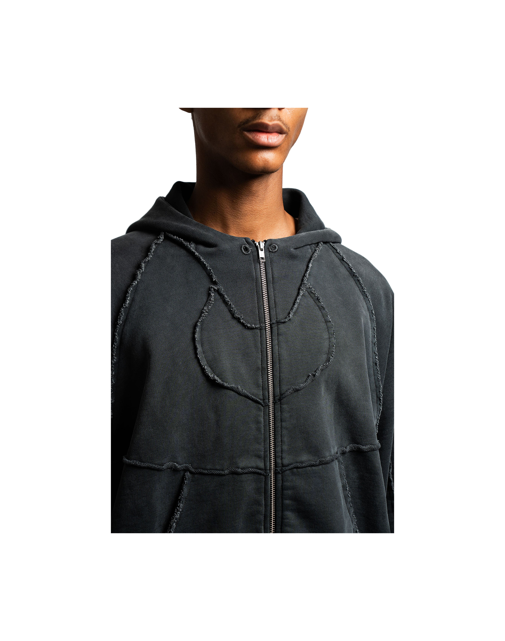 Charbon Glacé ZIP Hoodie